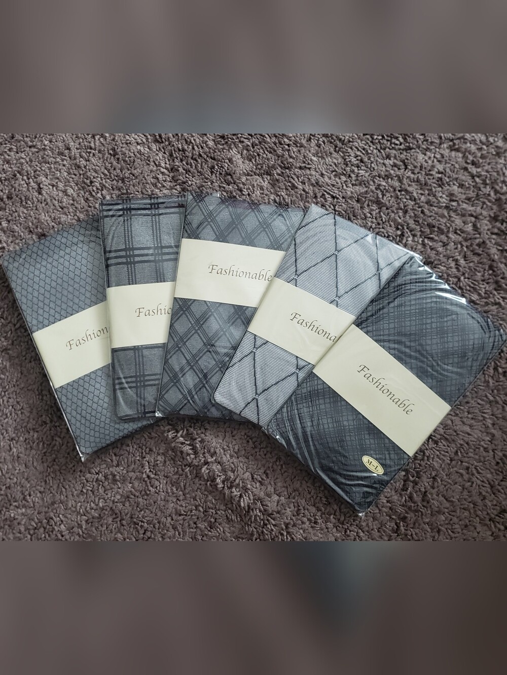 Patterned Sheer Stockings (5pairs)